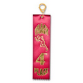 2"x8" 4th Place Stock Event Ribbons (TRACK) Carded